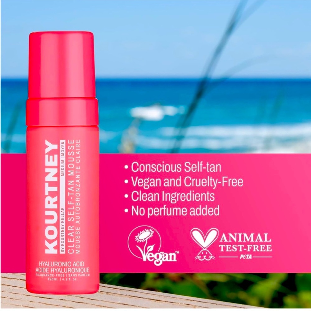 NEW Kourtney Keller Instant Self-Tan Mousse and Applicator Mitt
